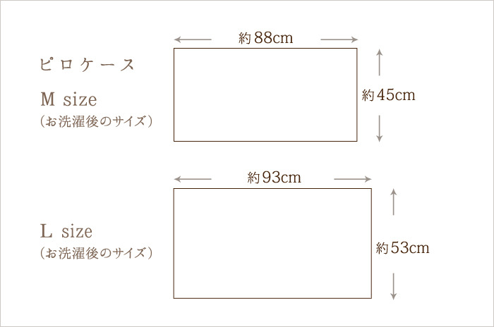 ピローサイズ